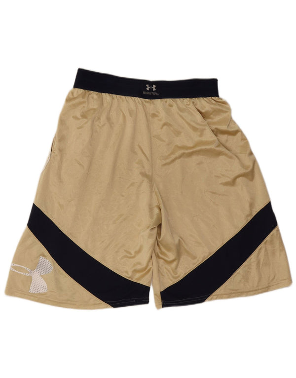 Under Armour Herren Graphic Sport Shorts Large Gold Colourblock Polyester