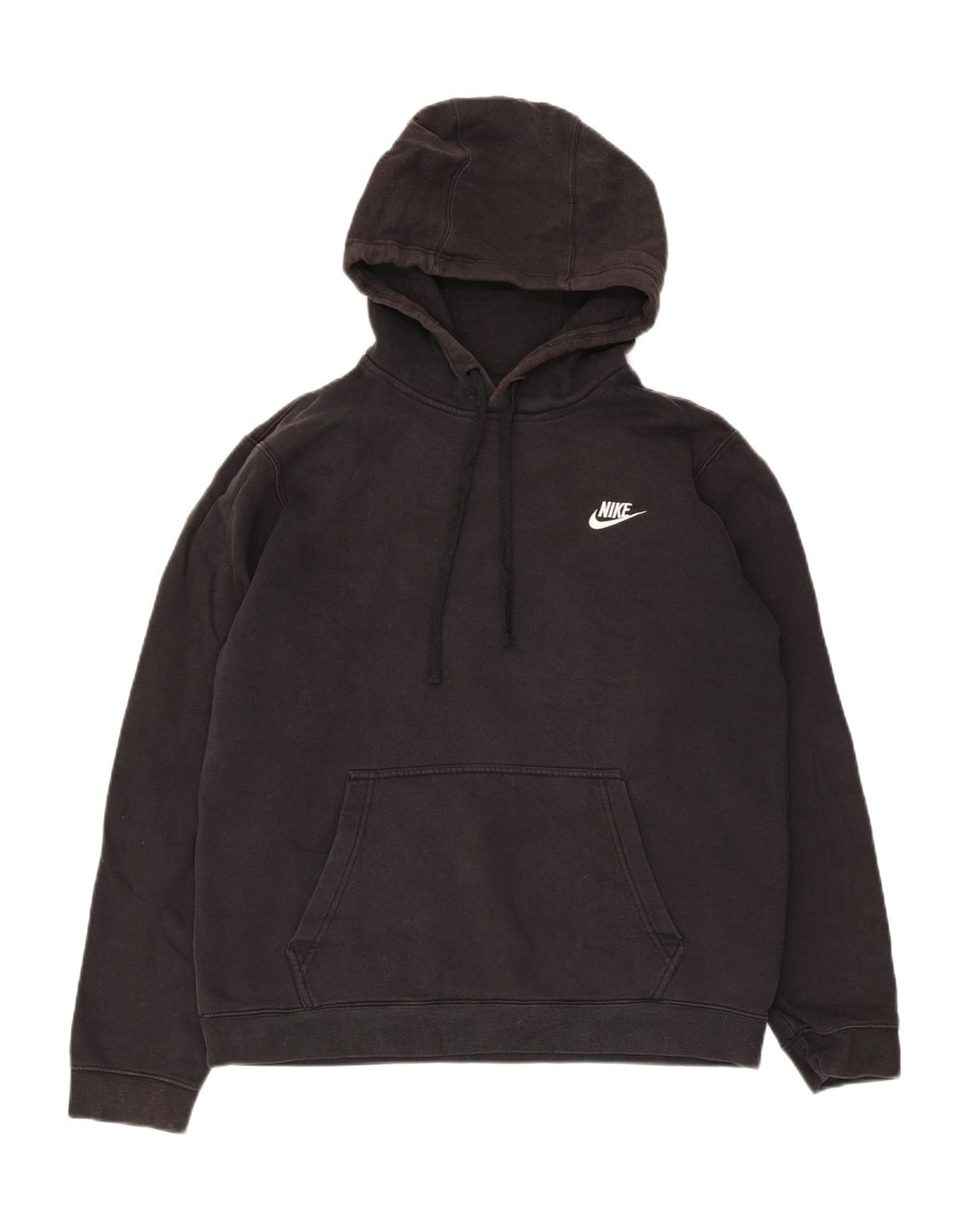 Nike Herren-Hoodie-Pullover aus mittelschwarzer Baumwolle