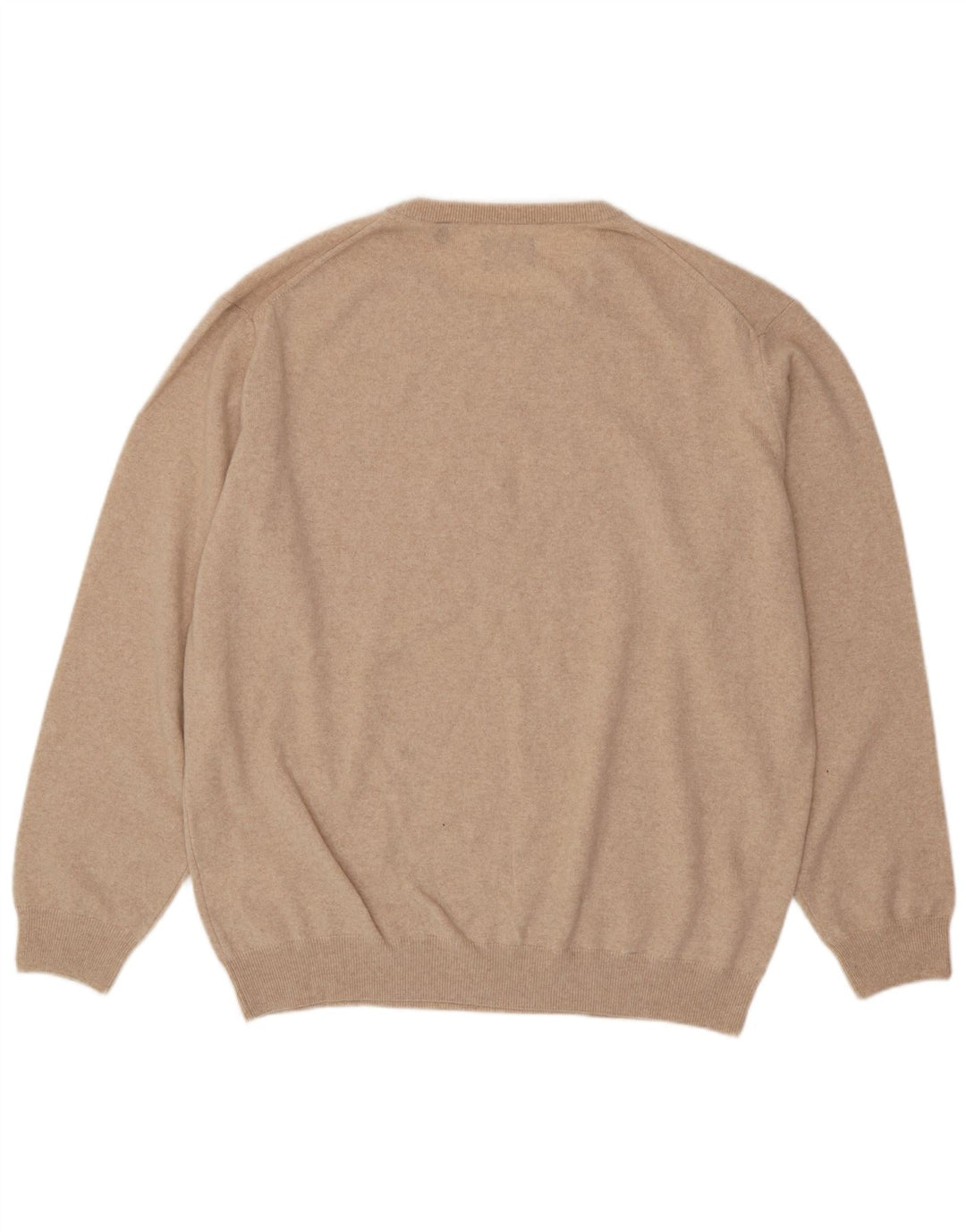 GANT Herren-Pullover mit Rundhalsausschnitt, 4XL, beige Wolle