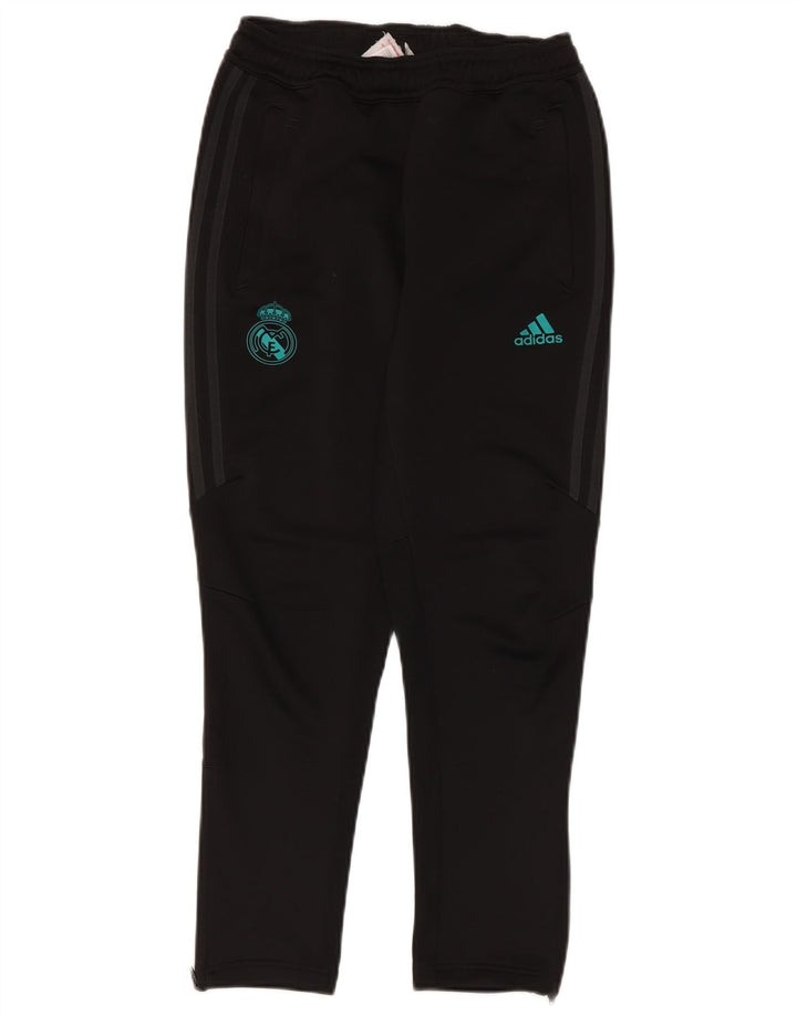 ADIDAS Jungen Real Madrid Trainingshose, 11–12 Jahre, schwarzes Polyester