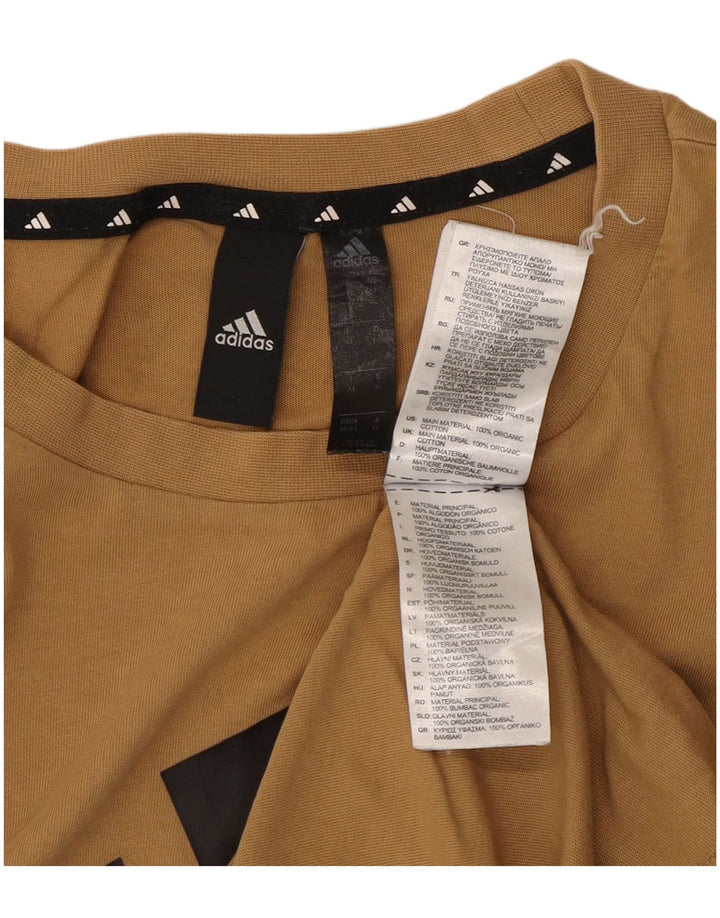 Adidas Herren Grafik-T-Shirt aus mittelbeiger Baumwolle