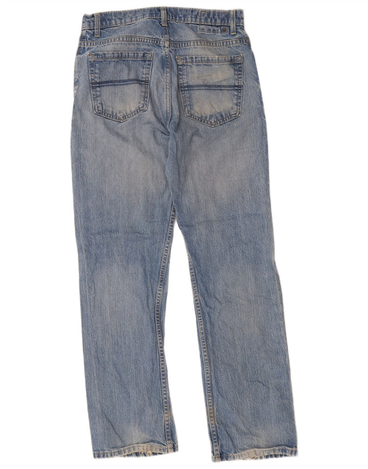 Marks & Spencer Herren Regular Straight Jeans W30 L31 Blaue Baumwolle