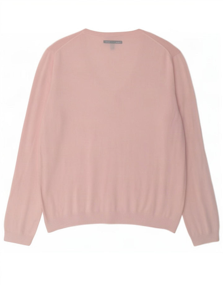 Gant Herren-Pullover mit V-Ausschnitt, 3XL, rosa Baumwolle