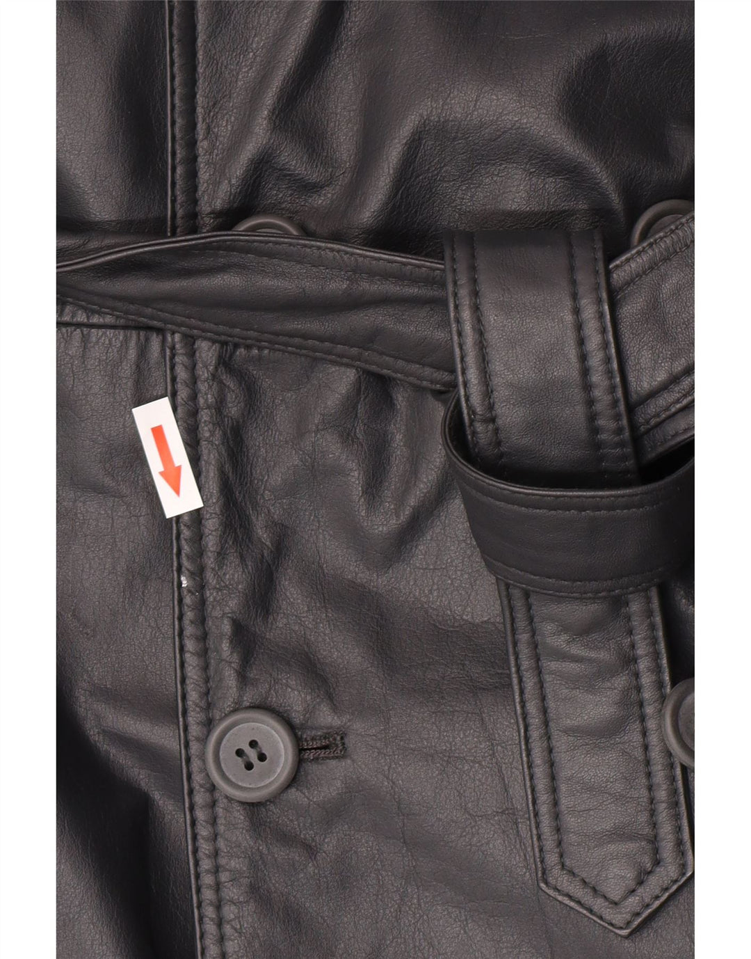 Machiavelli Herren-Leder-Zweireihermantel IT 48 Mittelgraues Leder