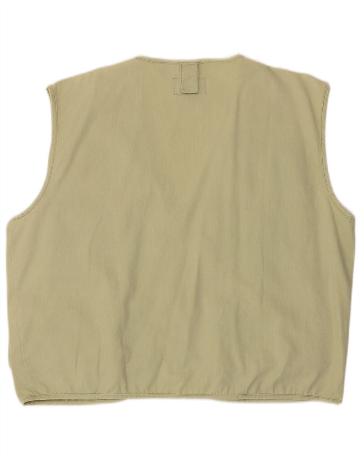 Vintage Herren Utility Gilet UK 38 Mittelgrün