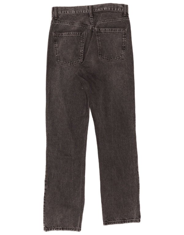 Zara Damen Straight Jeans EU 38 Small W28 L31 Schwarze Baumwolle