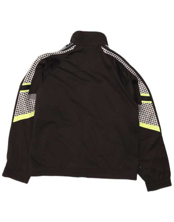 Diadora Herren-Trainingsanzugoberteil mit Grafik, Gr. 36, Größe S, Schwarz, Farbblock