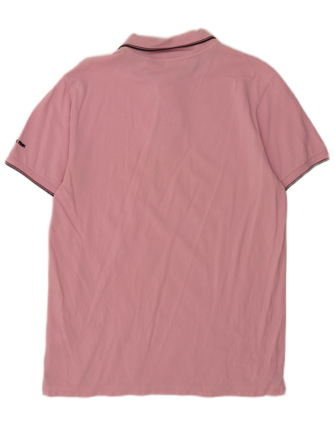 Think Pink Herren-Poloshirt, große rosa Baumwolle