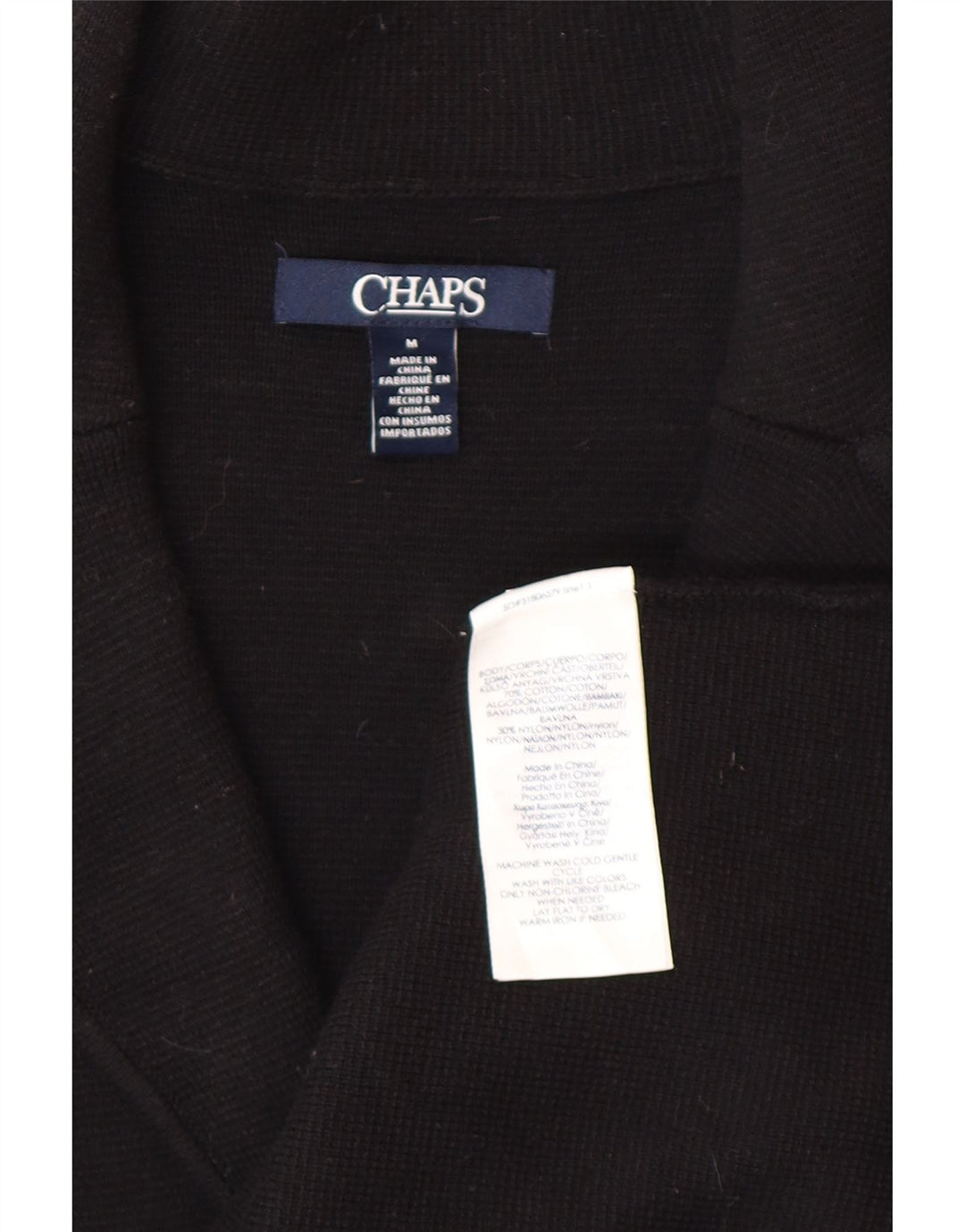 CHAPS Damen-Blazerjacke mit 3 Knöpfen, UK 14, mittelschwarz, Baumwolle