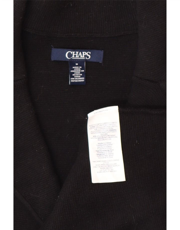 CHAPS Damen-Blazerjacke mit 3 Knöpfen, UK 14, mittelschwarz, Baumwolle