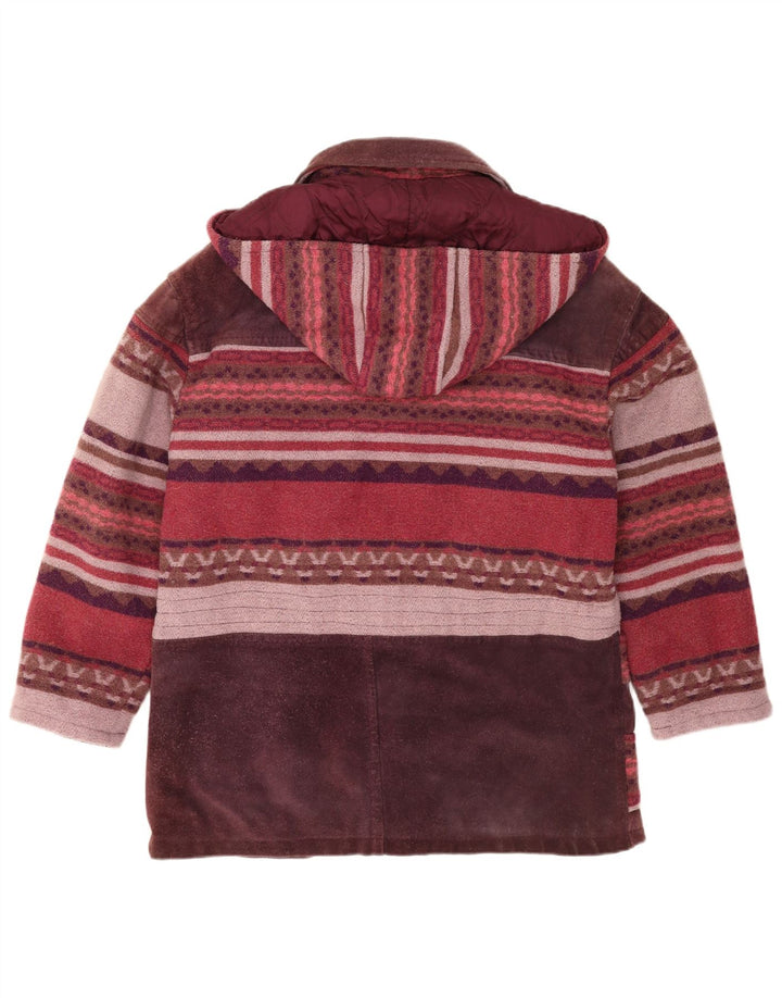 Henri Rossi Damen Windjacke EU 42 Großes mehrfarbiges Leder