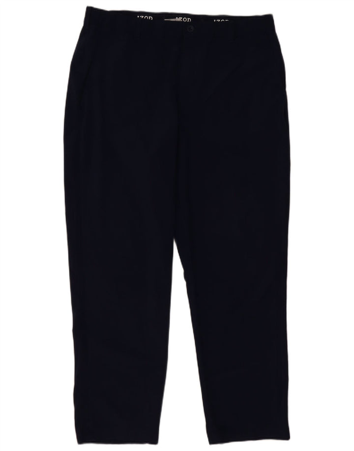 Gerade Chino-Hose für Herren von Izod, Breite 40, Länge 30, Marineblau, Polyester