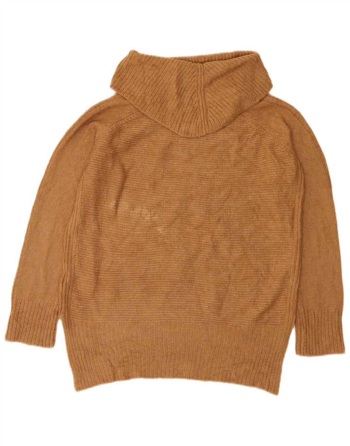 Oasis Damen-Pullover mit Rollkragen, übergroß, Gr. 10, Größe S, Beige, Acryl