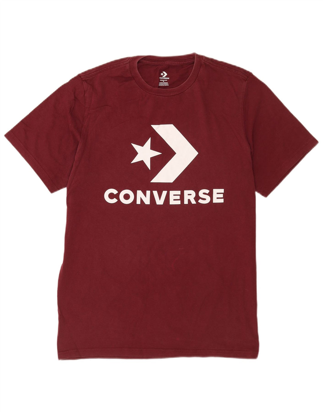 Converse Herren T-Shirt mit Grafik, mittelgroß, Burgunderrot