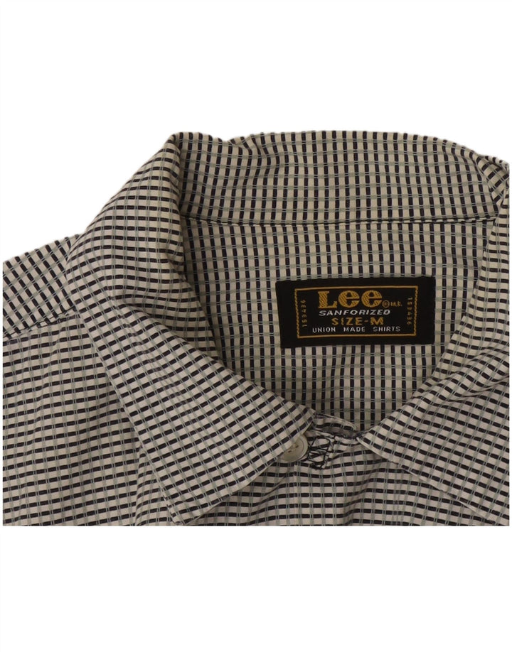 Lee Herren Kurzarmhemd Medium Navy Blue Geometrisch