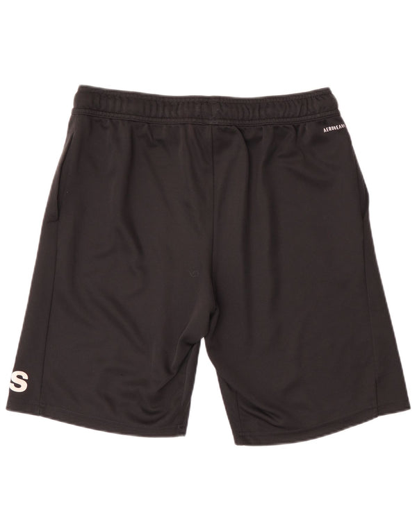 Adidas Jungen Aeroready Graphic Sport Shorts 15–16 Jahre, schwarzes Polyester