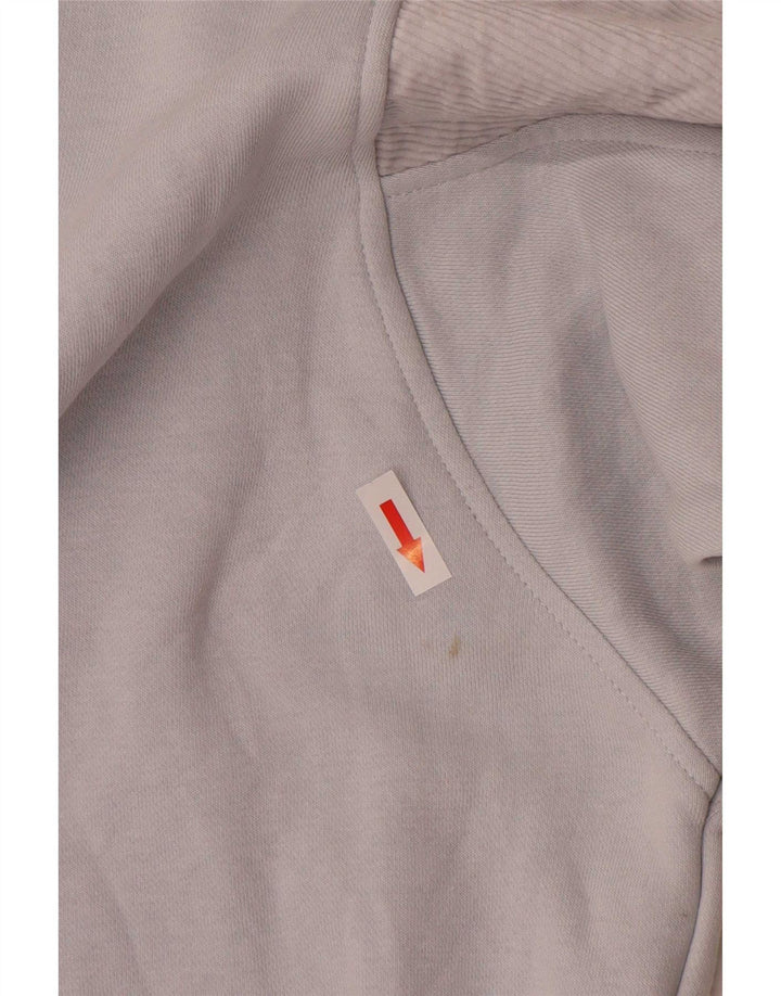 Nike Damen Grafik-Sweatshirt-Pullover UK 14 Mittelblauer Farbblock