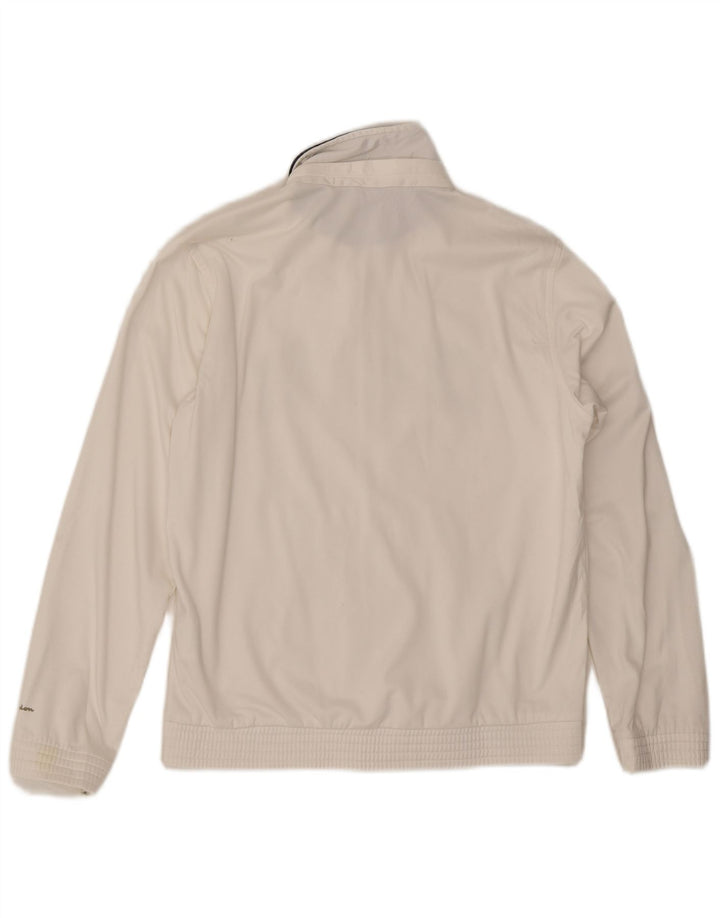 CHAMPION Herren-Trainingsanzugoberteil mit Grafik, Mittelweißes Polyester