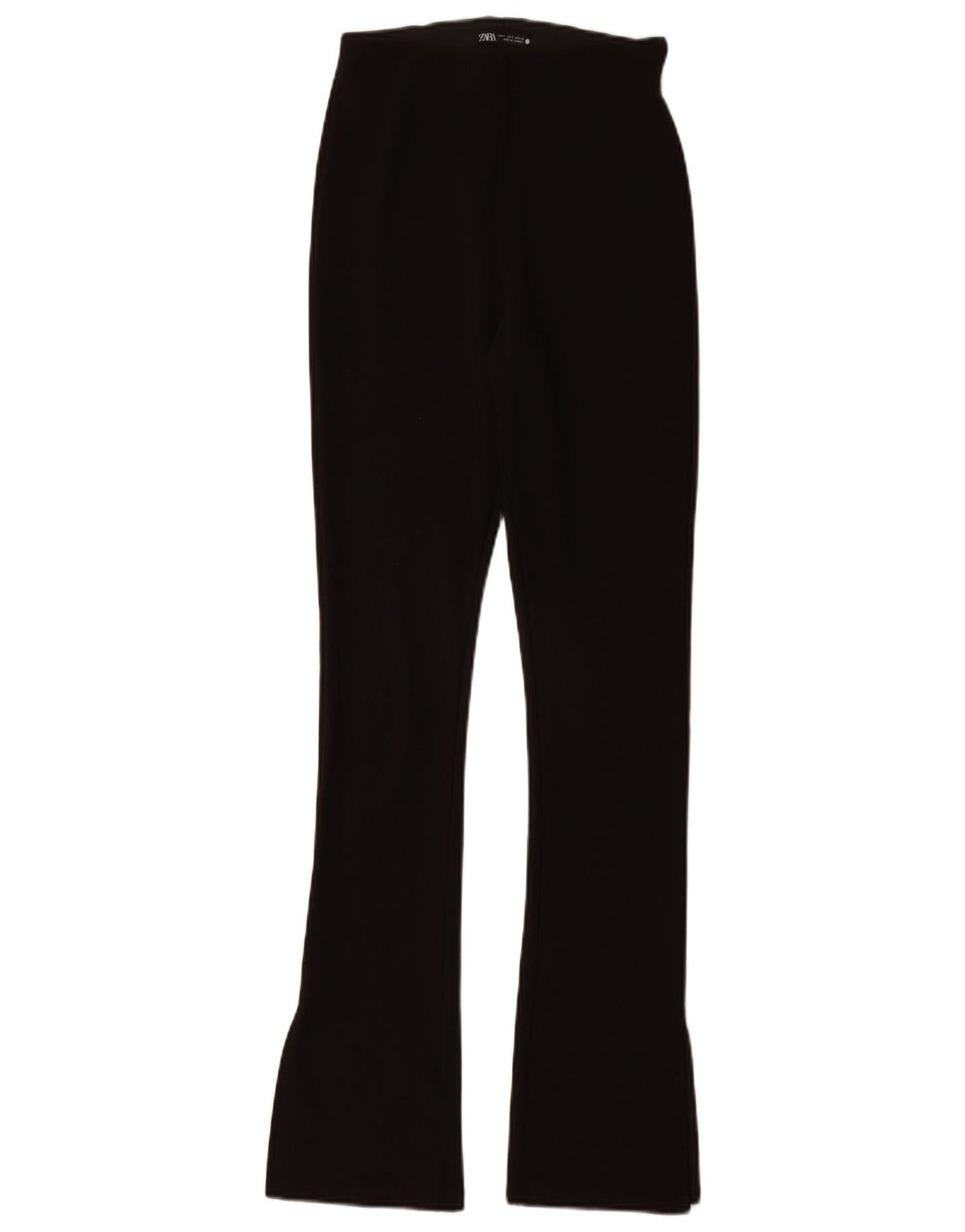 Zara Damen Flare Leggings UK 8 Small Schwarz