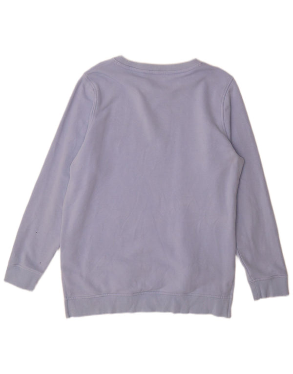 Tommy Hilfiger Damen-Sweatshirt-Pullover UK 16 Large Blaue Baumwolle