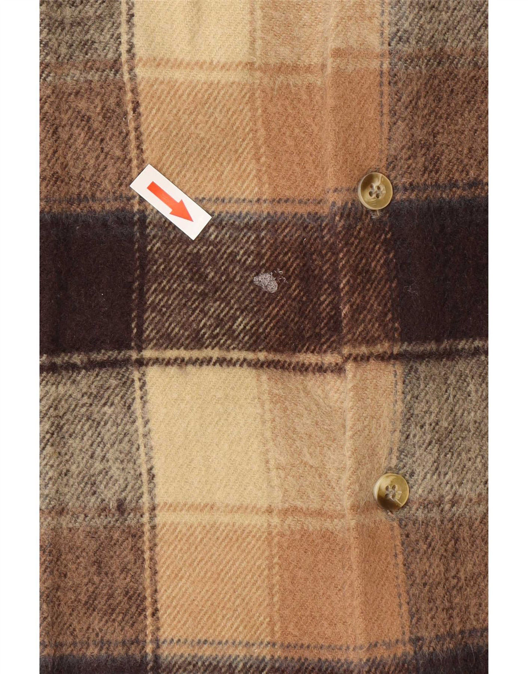 Regina Herren Flanellhemd 2XL Beige Karo Acryl