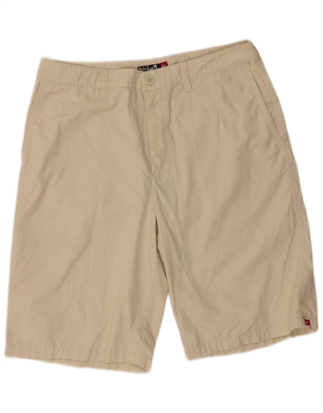 Vintage Herren Chino Shorts W33 Medium Beige Polyester