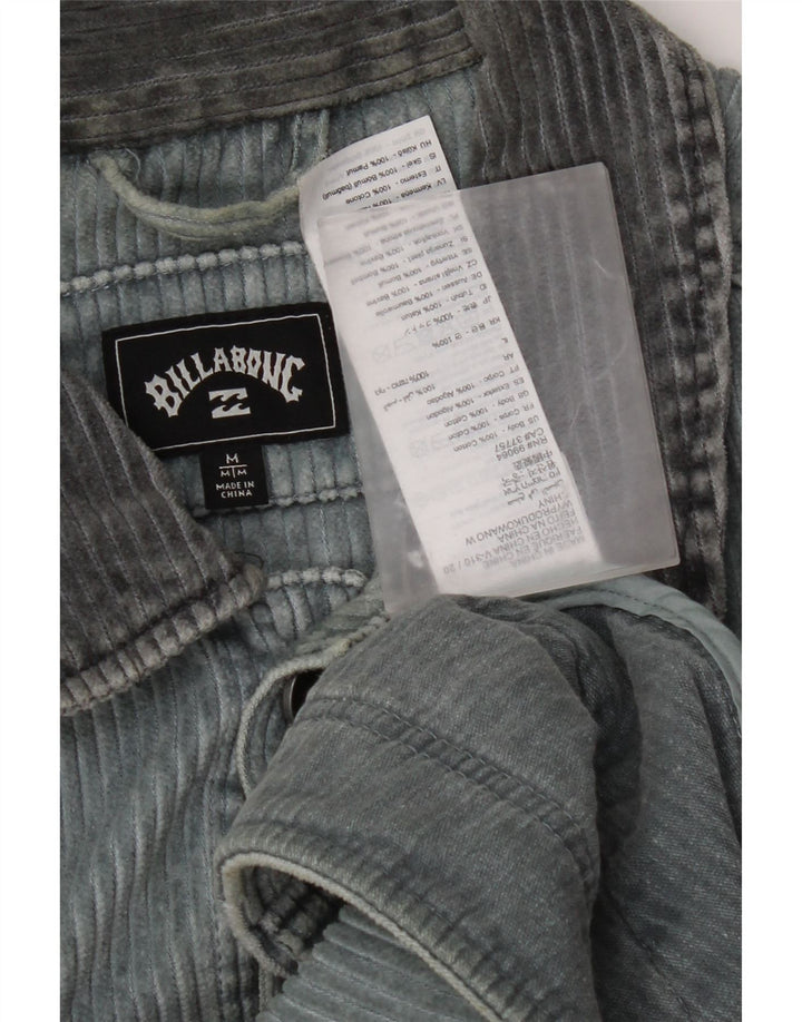 Billabong Herren Cordjacke UK 38 Mittelblaue Baumwolle