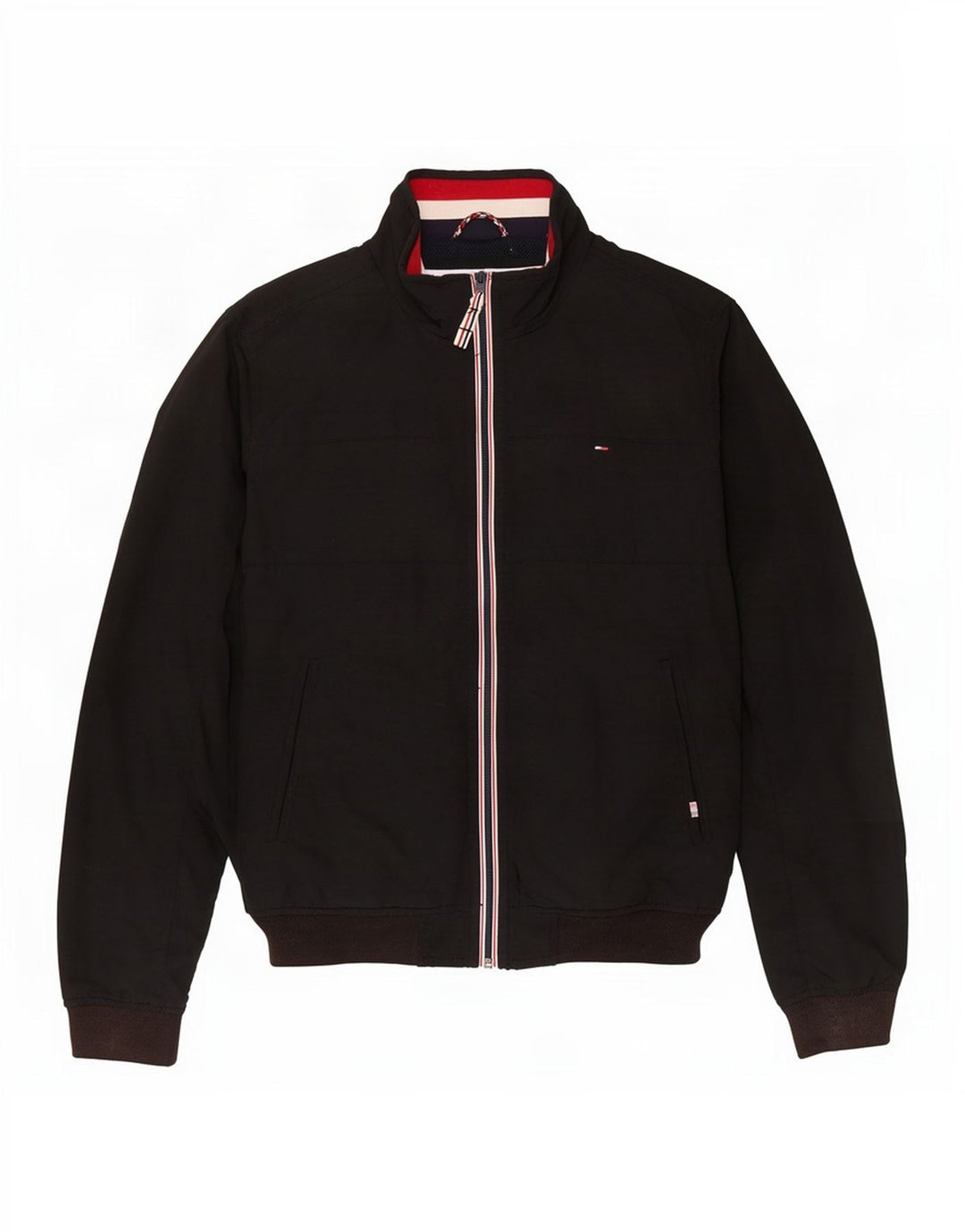 Tommy Hilfiger Herren Bomberjacke UK 40 Large Schwarz Nylon