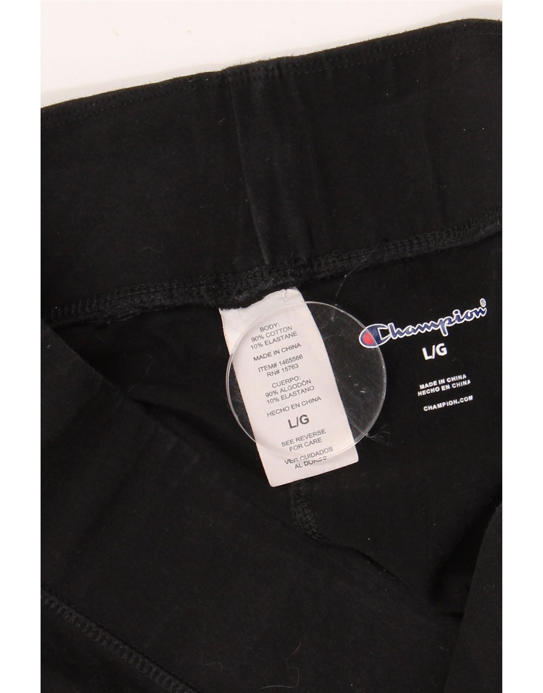 CHAMPION Grafik-Leggings für Damen, UK 14, Größe L, Schwarz, Baumwolle