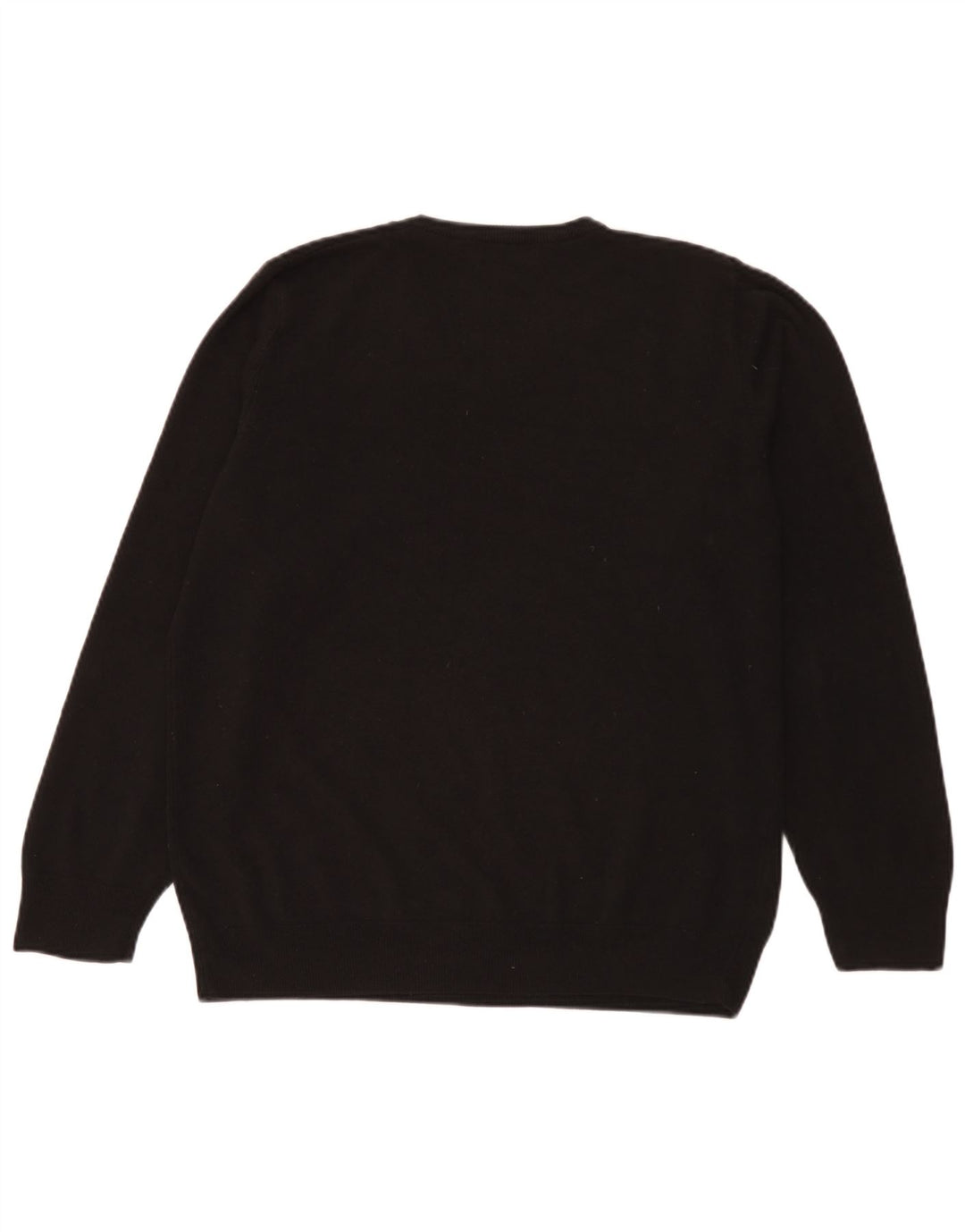 Marks & Spencer Herren Blue Harbor V-Ausschnitt Pullover Pullover Large Schwarz Acryl