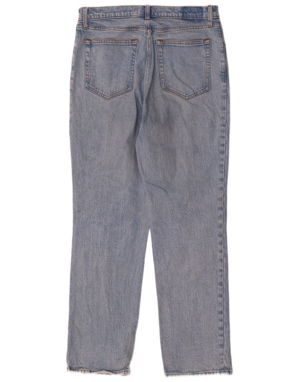 Abercrombie & Fitch Damen Straight Jeans US 12 Large W31 L31 Blau 90er Jahre
