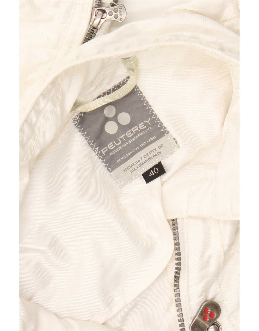 PEUTEREY Damen Crop Bomberjacke IT 40 Small Weiß