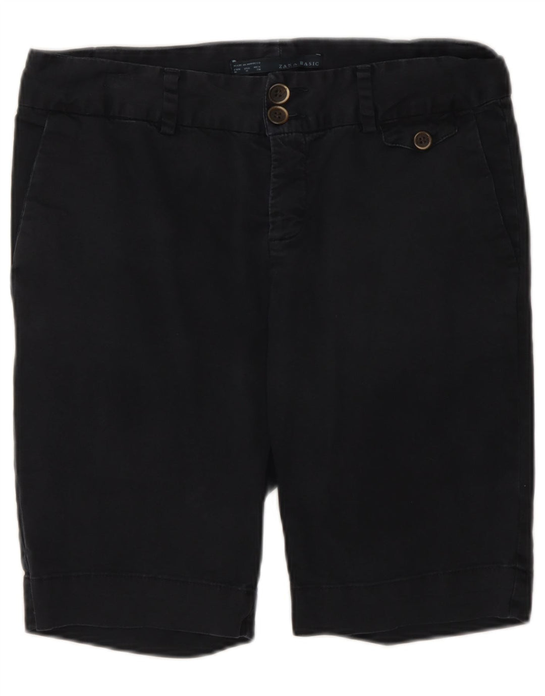 Zara Damen Chinoshorts Medium W28 Marineblau