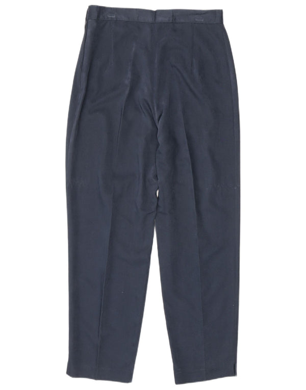 Vintage Damen Tapered Cropped Hose IT 42 Medium W26 L25 Marineblau