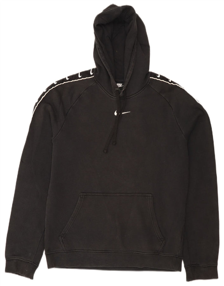 Nike Herren-Kapuzenpullover mit Grafik, Größe S, Schwarz, Baumwolle