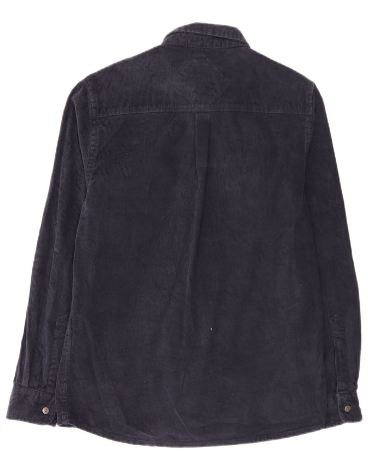 Saltrock Herren-Cordhemd, klein, marineblau, Baumwolle