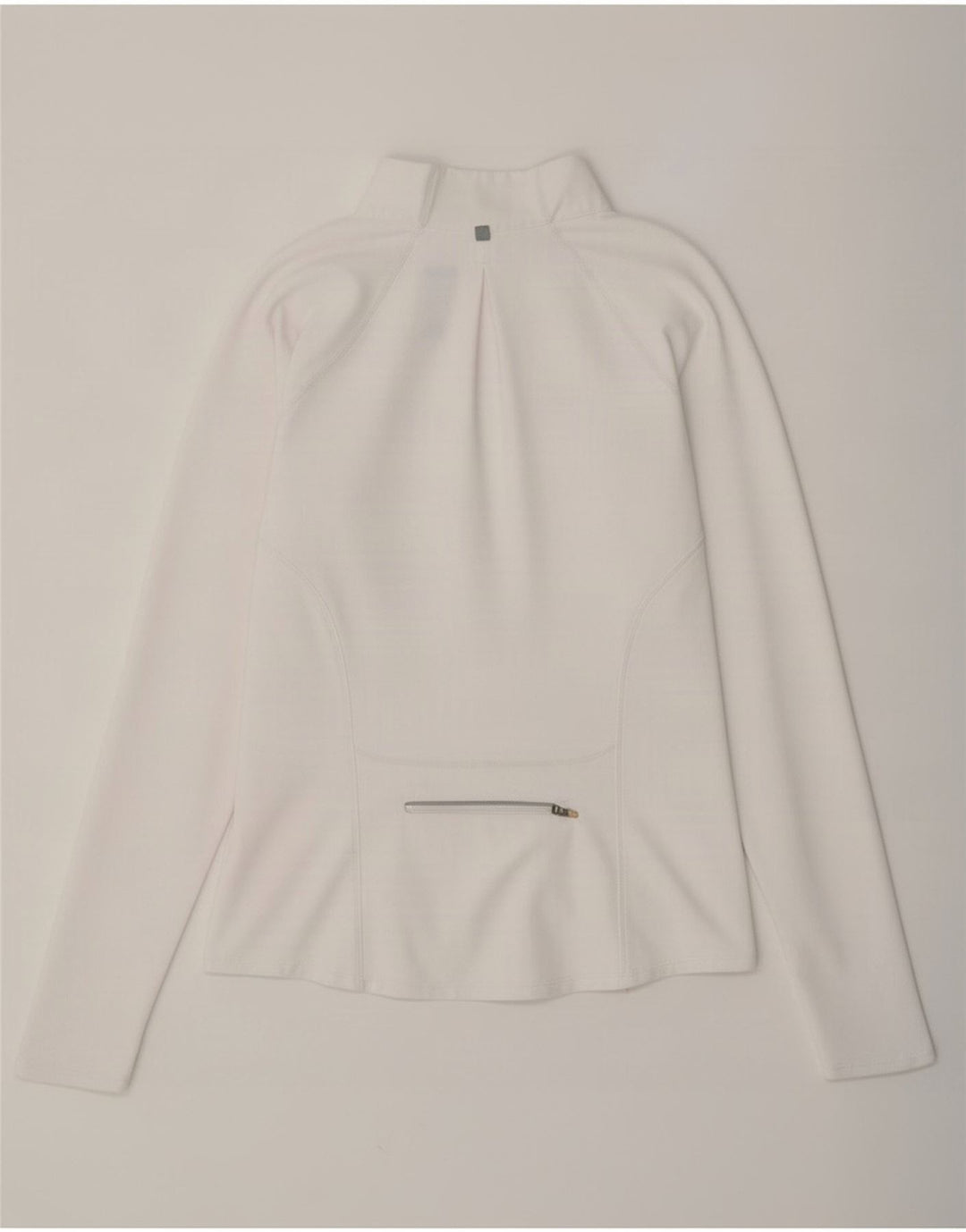 Nike Damen-Oberteil mit Reißverschluss, langärmlig, UK 8/10, Größe S, Weiß