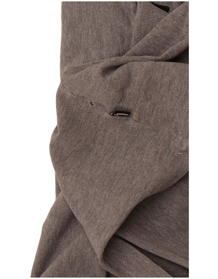 PUMA Herren Poloshirt mittelgraue Baumwolle