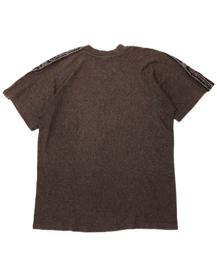 CHAMPION Herren-T-Shirt mit Grafik, XL, Grau, Colourblock-Baumwolle