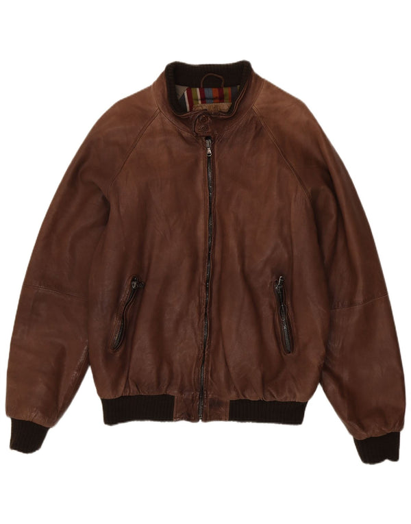Vintage Herren Lederjacke IT 50 Large Braun