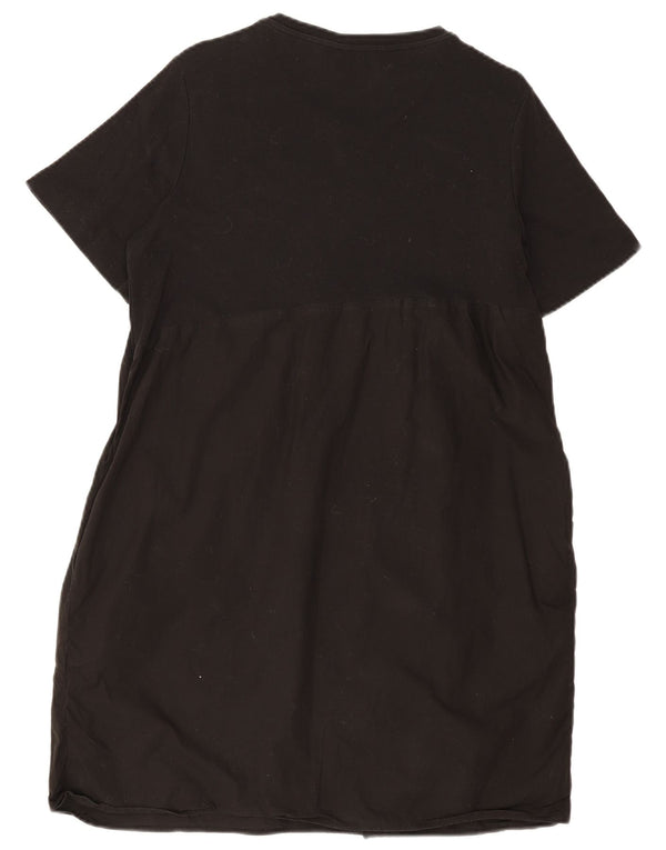 Cos Damen Etuikleid UK 12 Mittelschwarze Baumwolle