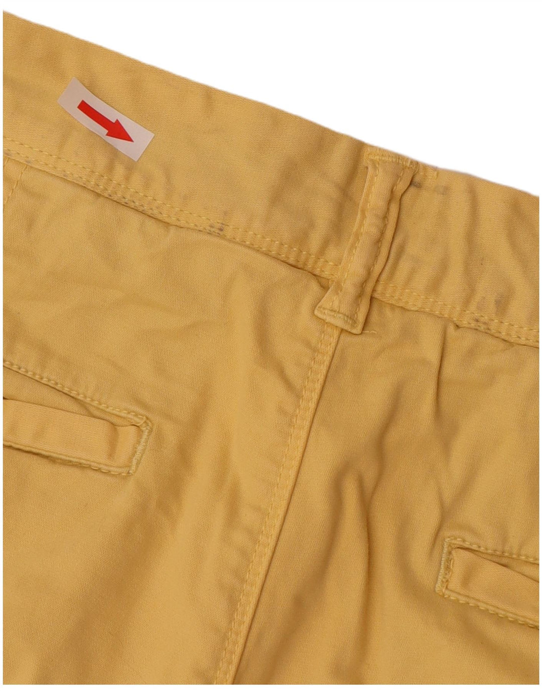 Superdry Herren Chinoshorts W33 Large Gelb Baumwolle
