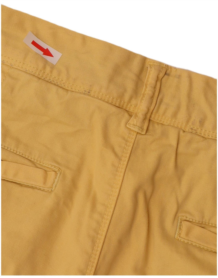 Superdry Herren Chinoshorts W33 Large Gelb Baumwolle