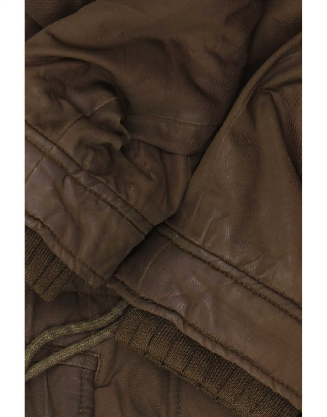 Zara Damen Kapuzen-Sherpa-Parkajacke UK 14 Medium Khaki