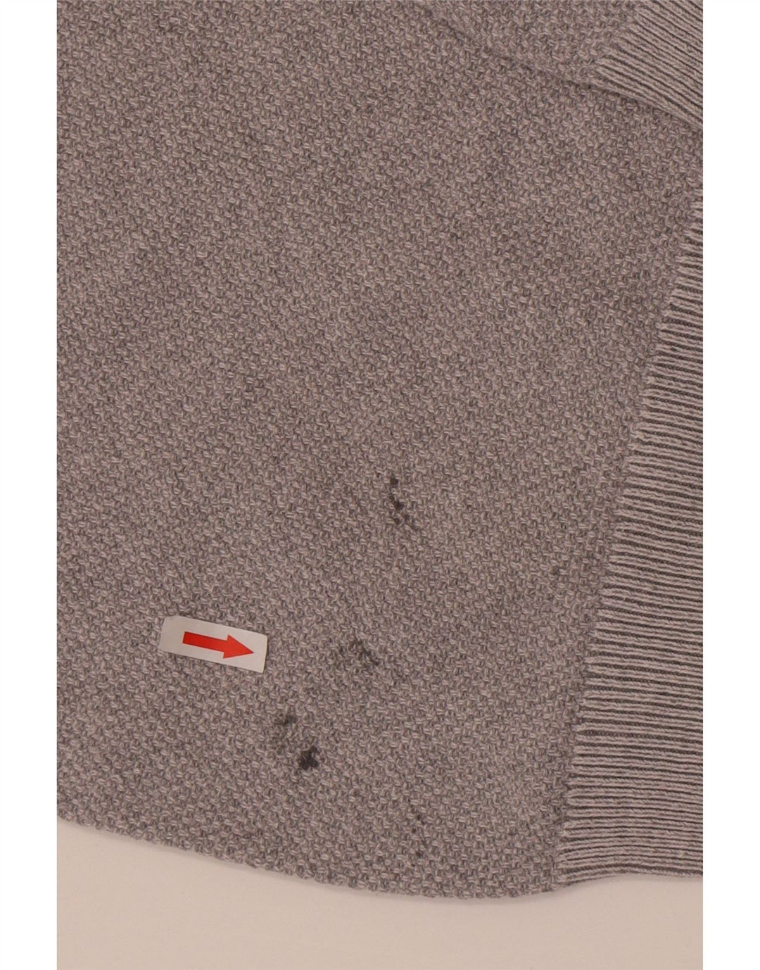 Marks & Spencer Herren-Pullover mit Rundhalsausschnitt, Größe S, graue Baumwolle
