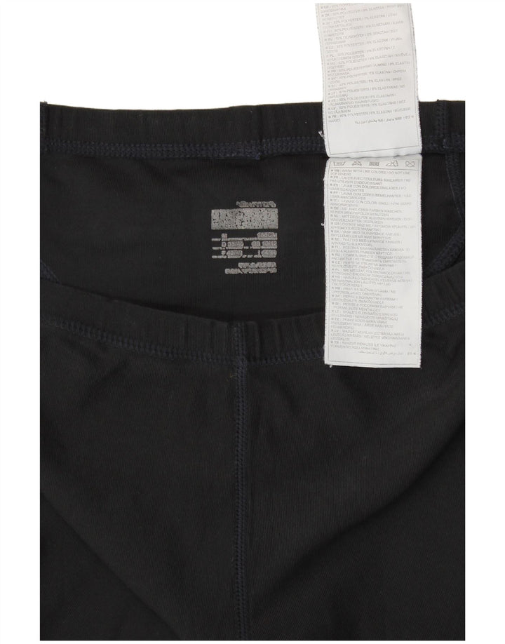 Nike Damen Crop Leggings UK 10/12 Medium Schwarz Polyester Sport