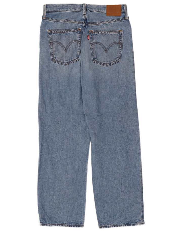 Levi's Damen Ribcage Straight Jeans W28 L27 Blaue Baumwolle