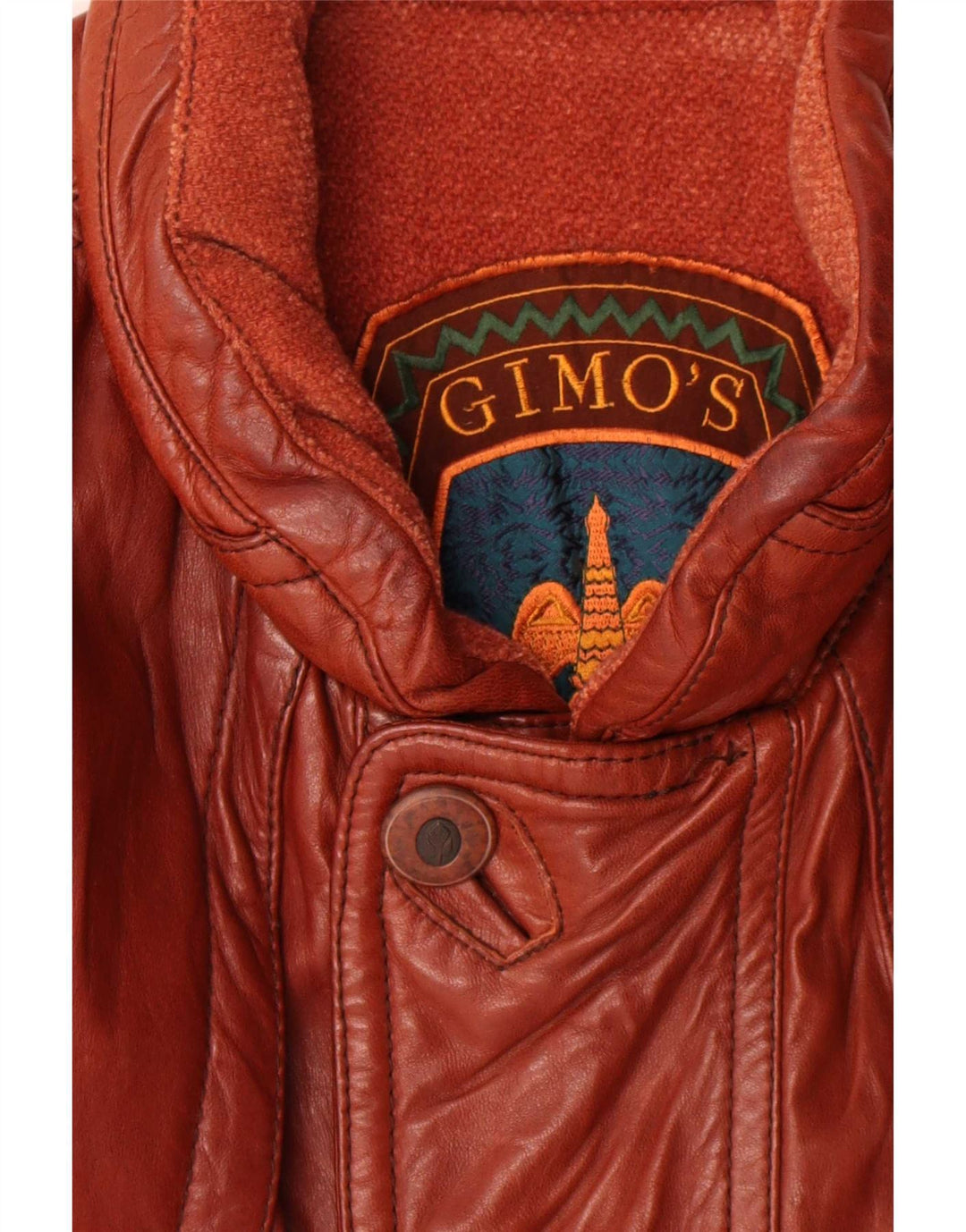 Gimo's Herren Lederjacke UK 42 XL Braun