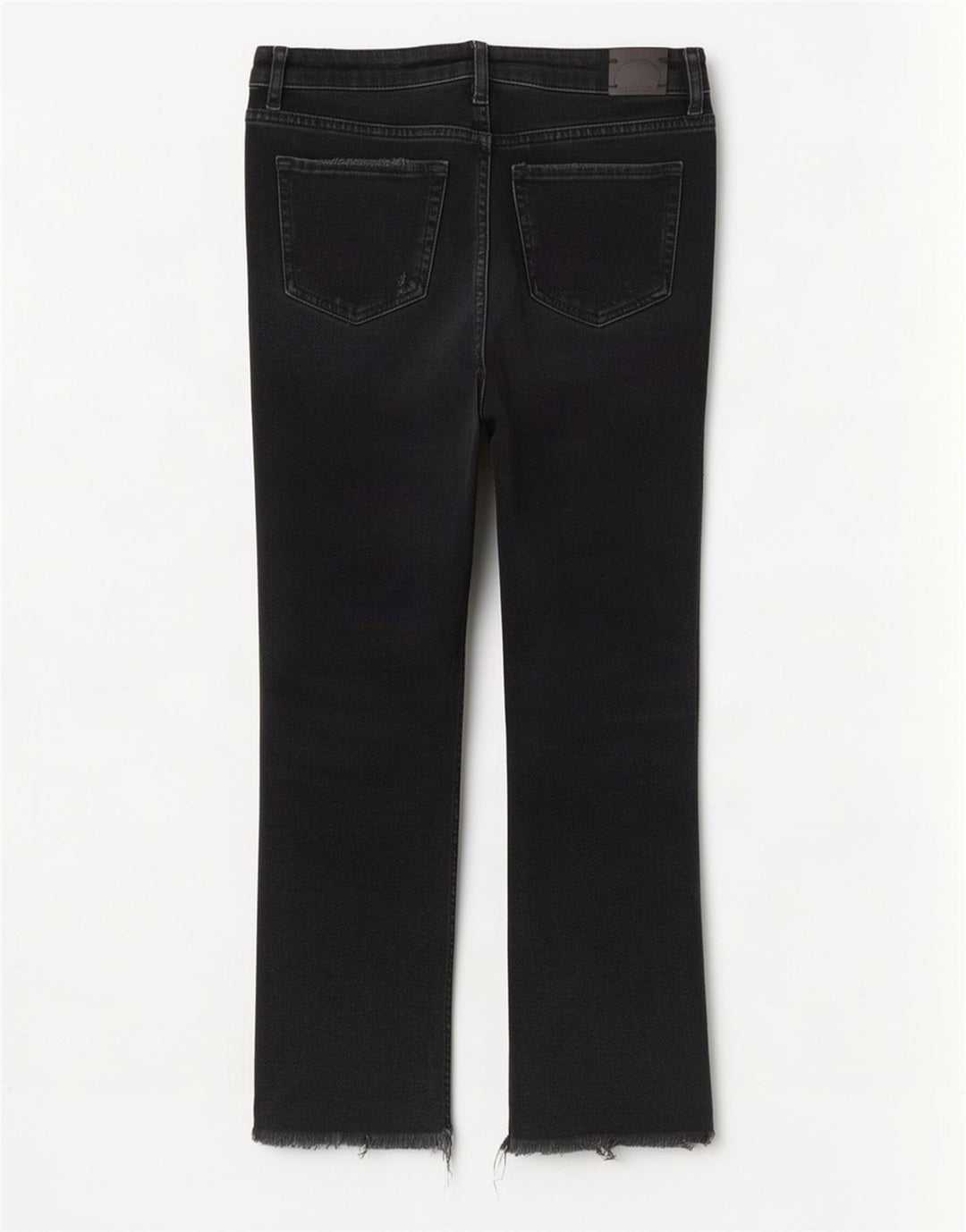 Zara Damen Distressed Straight Jeans EU 38 Small W28 L26 Schwarz