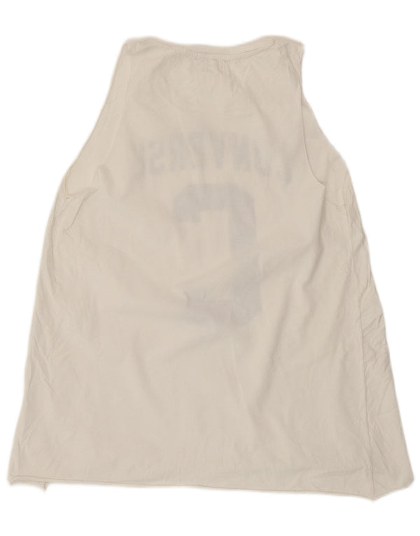 Converse Damen Graphic Vest Top UK 14 Large Weiß